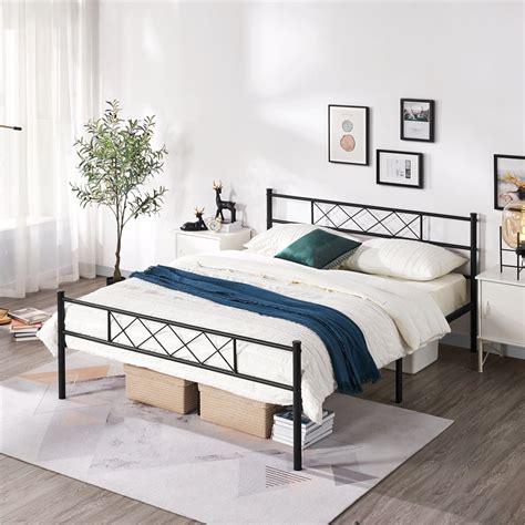 bracket metal bed base|queen size metal bed frame.